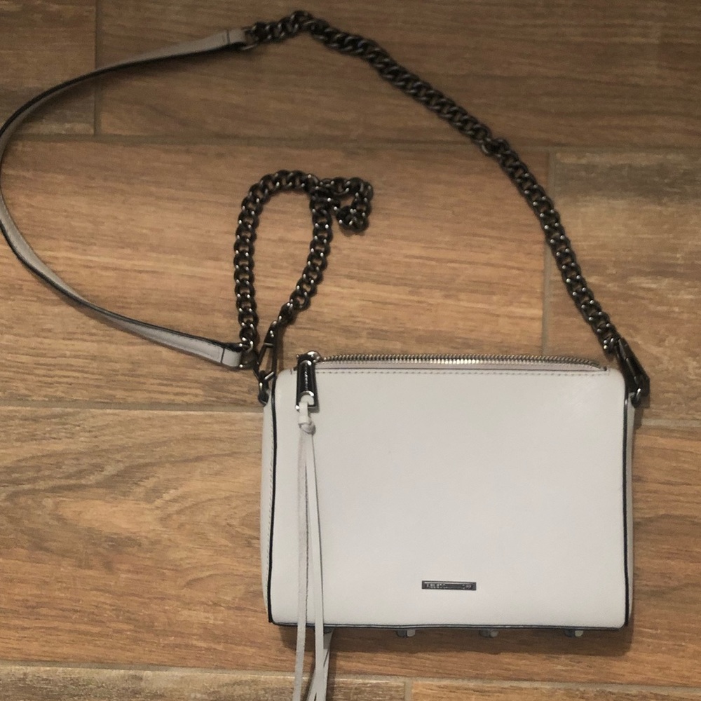 Cream colored Rebecca Minkoff crossbody